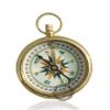 Brass 2 Inch Sundial Compass for Outdoor Activities Camping Hiking with Leather Box (MKJU) view 3