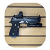 Hammy3DPrints Mount for Beretta M9 / 92 - Slatwall | Pistol Holder Handgun Storage Rack (Facing Left, Savior Eqpmnt.) view 1