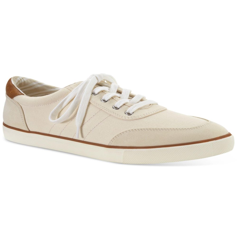 Clubroom Mens Beige Lightweight Cameron Round Toe Lace-Up Sneakers Shoes 11.5 M