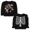 The Children's Place,Boys,All Holidays Long Sleeve Graphic T-Shirts,Multipacks,Skeleton Bball/Skeleton Cage 2-Pack,X-Small view 1
