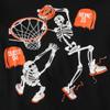 The Children's Place,Boys,All Holidays Long Sleeve Graphic T-Shirts,Multipacks,Skeleton Bball/Skeleton Cage 2-Pack,X-Small view 3