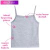 dELiA*s Girls Camisole - 5 Pack 100% Cotton Soft and Breathable Cami Tank Top Girls Undershirts (Sizes: 2T-14), Size 4T, White/Pink/Grey view 3