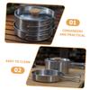Folding Handle Camping Pot Set Durable Stainless Steel Cooking Pan for Outdoor Barbecue Hiking and Picnics Lightweight Portable Cookware for Prep view 4
