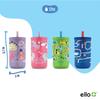 Ello Bop 2-Pack 12oz Kids Plastic Tumbler Set with Carry Loop | Leak-Proof Slider Lid | Removable Spill Resistant Soft Straw | BPA-Free | Dogs and Dinos view 4