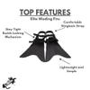 CADDIS Platinum Elite Wading Fins for Float Tube Fishing and Angling - fits Boot Sizes 6-13 (Made Sports) view 3