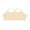 Kurve Girls' Underwear Crop Training Bra, Seamless Racerback Crop Top, UV Protective Fabric UPF 50+ (Made with Love in The USA), Nude, Medium/Large (Ages 9-14) view 1