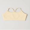 Kurve Girls' Underwear Crop Training Bra, Seamless Racerback Crop Top, UV Protective Fabric UPF 50+ (Made with Love in The USA), Nude, Medium/Large (Ages 9-14) view 2