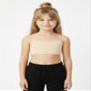 Kurve Girls' Underwear Crop Training Bra, Seamless Racerback Crop Top, UV Protective Fabric UPF 50+ (Made with Love in The USA), Nude, Medium/Large (Ages 9-14) view 4