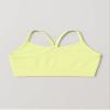 Kurve Girls' Underwear Crop Training Bra, Seamless Racerback Crop Top, UV Protective Fabric UPF 50+ (Made with Love in The USA), Neon Yellow, Medium/Large (Ages 9-14) view 3