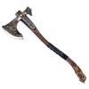 AncientSmithy Kratos Leviathan Axe Metal Replica - Hardened High Carbon Steel Blade - Carved Ashwood Handle - Real Krato Functional Axe view 1