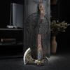 AncientSmithy Kratos Leviathan Axe Metal Replica - Hardened High Carbon Steel Blade - Carved Ashwood Handle - Real Krato Functional Axe view 2