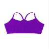 Kurve Girls' Underwear Crop Training Bra, Seamless Racerback Crop Top, UV Protective Fabric UPF 50+ (Made with Love in The USA), Neon Purple, Large/X-Large (Ages 12-16) view 1