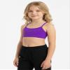 Kurve Girls' Underwear Crop Training Bra, Seamless Racerback Crop Top, UV Protective Fabric UPF 50+ (Made with Love in The USA), Neon Purple, Large/X-Large (Ages 12-16) view 4