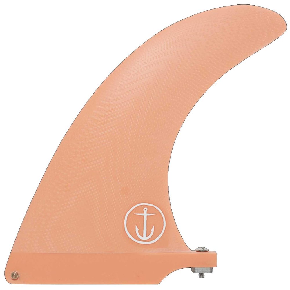 Captain Fin - Slasher 7.0" Single Fin or 2+1 Longboard Fin - Salmon