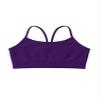 Kurve Girls' Underwear Crop Training Bra, Seamless Racerback Crop Top, UV Protective Fabric UPF 50+ (Made with Love in The USA), Eggplant, Medium/Large (Ages 9-14) view 1