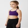 Kurve Girls' Underwear Crop Training Bra, Seamless Racerback Crop Top, UV Protective Fabric UPF 50+ (Made with Love in The USA), Eggplant, Medium/Large (Ages 9-14) view 4