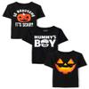 The Children's Place,Baby Boys,and Toddler All Holidays Short Sleeve Graphic T-Shirts,Multipacks,Handsome Pumpkin/Mummy/Pumpkin 3-Pack,3 Years view 1