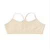 Kurve Girls' Underwear Crop Training Bra, Seamless Racerback Crop Top, UV Protective Fabric UPF 50+ (Made with Love in The USA), Pebble, Medium/Large (Ages 9-14) view 1