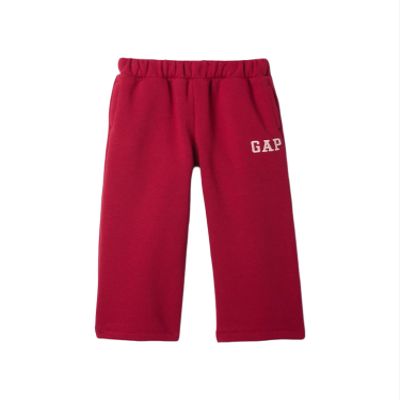 GAP Baby-Girls Logo Fleece Wide Leg Pant Sled 6-12M