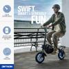Jetson Bolt X Electric Bike, Foot Pegs, Easy-Folding, Built-in Carrying Handle, Rear Cargo Rack, Twist Throttle, Cruise Control, Up to 15.5 MPH, Range Up to 15 Miles, Ages 12+, Black, JBOLTX-BLK view 3