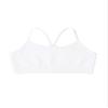 Kurve Girls' Underwear Crop Training Bra, Seamless Racerback Crop Top, UV Protective Fabric UPF 50+ (Made with Love in The USA), White, Large/X-Large (Ages 12-16) view 1