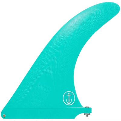 Captain Fin Raked Longboard Fin - Teal - 8"