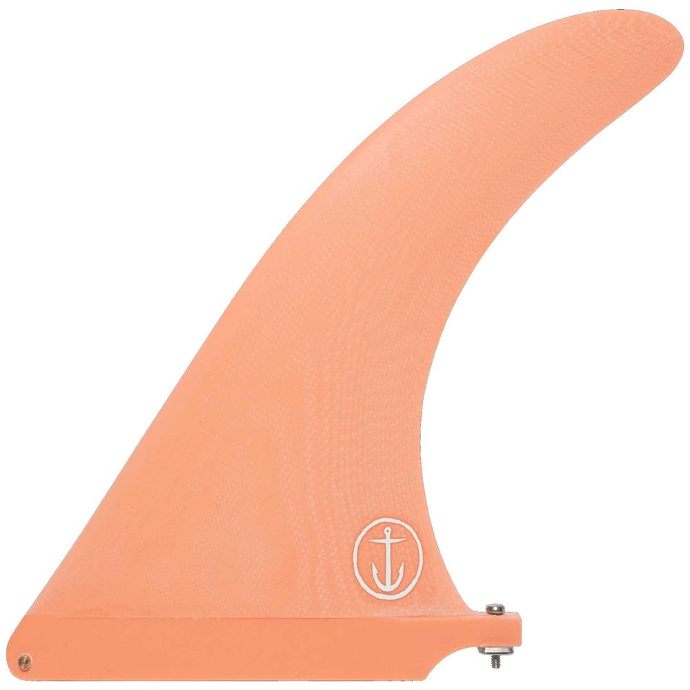 Captain Fin Raked Longboard Fin - Salmon - 9"