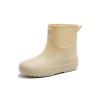 DDWRGD Women's Ankle Rain Boots Waterproof Chelsea Boots, Short Rain Boots for Women and Waterproof Garden Shoes Cute (Beige,5-5.5) view 1