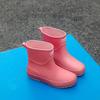 DDWRGD Women's Ankle Rain Boots Waterproof Chelsea Boots, Short Rain Boots for Women and Waterproof Garden Shoes Cute (White,8.5) view 3