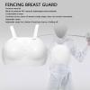 Fencing Sport Chest Guard, Lightweight PVC Adjustable Strap Thick Fencing Breast Guard for Women for Soccer (XS) view 4