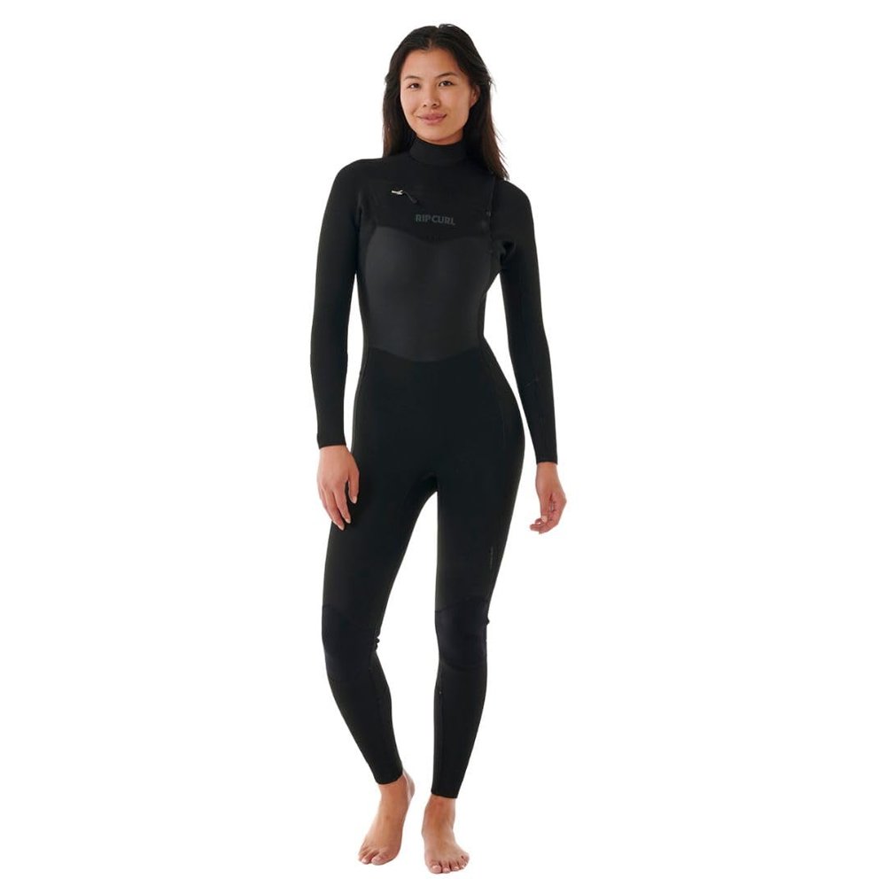 Rip Curl Dawn Patrol 3/2mm Chest Zip Women's L/S Wetsuit - Black