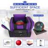 Goloni Bowling Ball Bag for Singer Ball with Padded Ball Holder, 2 Pockets fit Bowling Shoes Up to Mens Size 14 and Accessories view 2