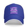 A Happy Nurse is Great Medicine Baseball Cap Women Men Hats Adjustable Truck Driver Sun Hat Dad Baseball Caps Blue view 2