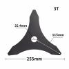 LBXKJQ Professional 1pc 3 Teeth Brush Cutter Blade Grass Trimmer Blade Brush Cutter Cutting Disc Garden Tools view 2
