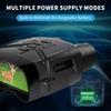 LKJYBG Night Vision Binoculars 4K,3" LCD Screen Night Vision Goggles with 4000mAh Rechargeable Batteries,5X Infrared Night Vision Scope,Photo & Video Recording for Spotting,Camping view 3