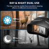 LKJYBG Night Vision Binoculars 4K,3" LCD Screen Night Vision Goggles with 4000mAh Rechargeable Batteries,5X Infrared Night Vision Scope,Photo & Video Recording for Spotting,Camping view 4