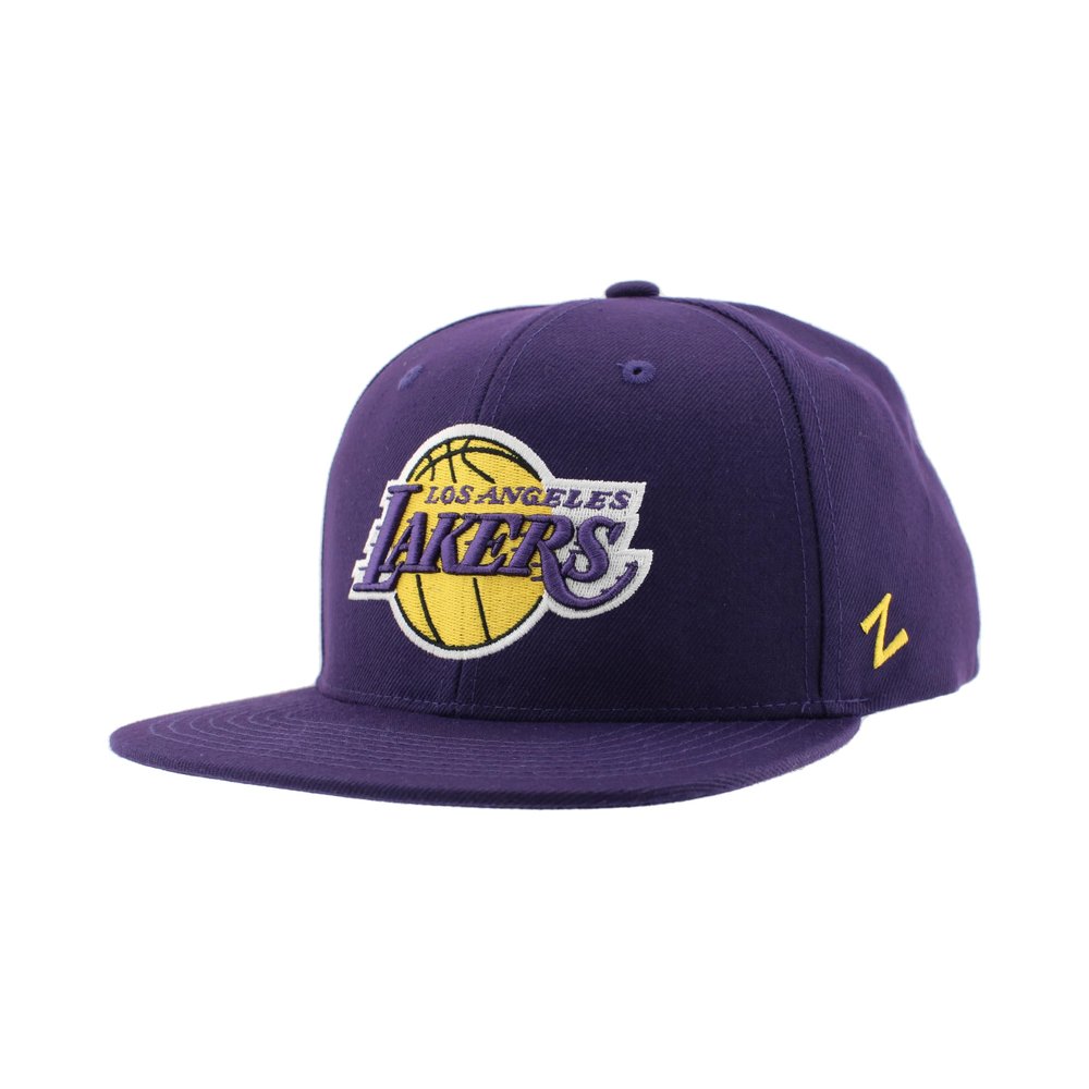 Los Angeles Lakers NBA Officially Licensed Adjustable Snapback Hat Flat Bill Z11 Icon Team Color