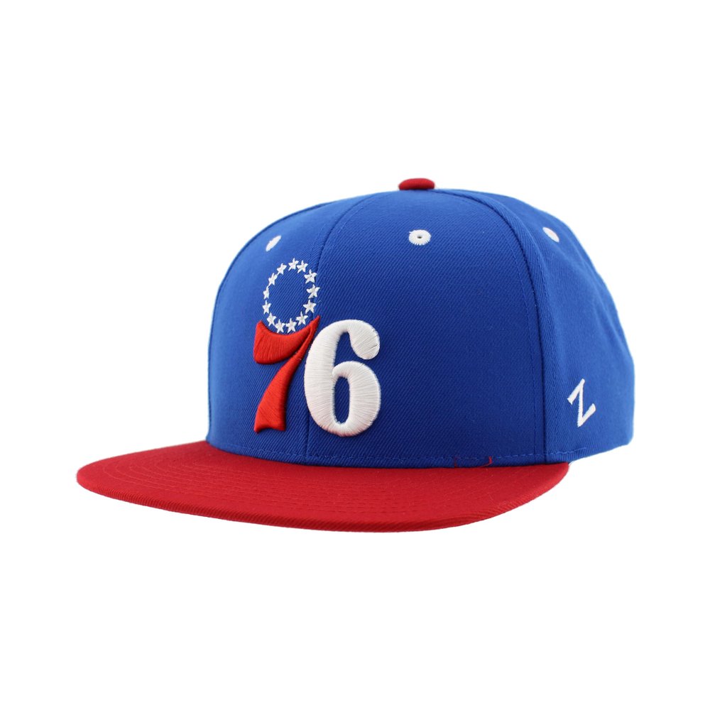 Philadelphia 76ers NBA Officially Licensed Adjustable Snapback Hat Flat Bill Z11 Icon Alternate Color