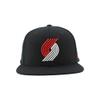 Portland Trail Blazers NBA Officially Licensed Adjustable Snapback Hat Flat Bill Z11 Icon Team Color view 2