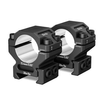 DISCOVERYOPT 1 inch Scope Rings, 7075 Aluminum Precision Lapped Picatinny Scope Rings, 1 inch Picatinny Riflescope Mounts, Scope Rings 1 inch Picatinny Low