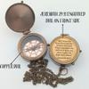 2026 Graduation Gifts for Him  Engraved Brass Pocket Compass for Son or Grandson  Proud of You Graduation Keepsake, High School or College Graduate Gift with Leather Case -Jeremiah 29:11 view 2