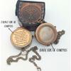 2026 Graduation Gifts for Him  Engraved Brass Pocket Compass for Son or Grandson  Proud of You Graduation Keepsake, High School or College Graduate Gift with Leather Case -Jeremiah 29:11 view 3