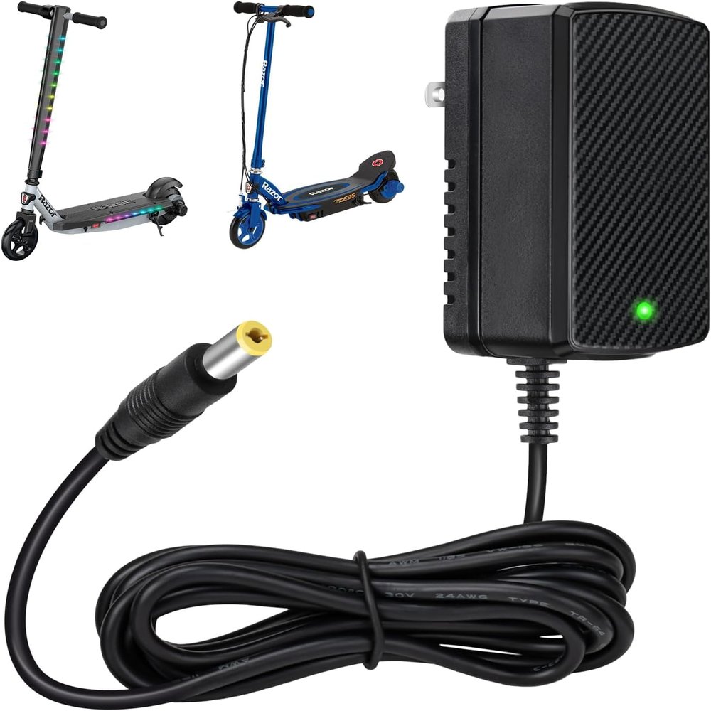 12v 1000mA Charger for Razor Power Core 90 E90 E95 95 Electric Scooter EPunk XLR8R MX125 Dirt Rocket Kidzon Bumper Car Razor Electric Ride On