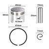 LBXKJQ 40mm Piston Pin Ring Set Electric Brush Mower Piston Kit Fit 40-5 43cc BC430 CG430 1E40F-5 Brush Cutter Spare Parts view 2