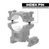 DISCOVERYOPT 1 inch Scope Rings, 7075 Aluminum Precision Lapped Picatinny Scope Rings, 1 inch Picatinny Riflescope Mounts, Scope Rings 1 inch Picatinny Medium view 3
