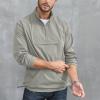 Opomelo Men's Athletic Quarter Zip Pullover Golf Hiking Running Lightweight Jacket Workout Sweatshirt With Pocket view 2