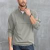 Opomelo Men's Athletic Quarter Zip Pullover Golf Hiking Running Lightweight Jacket Workout Sweatshirt With Pocket view 3