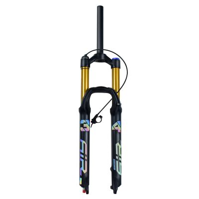 LvTu Mountain Bike Suspension Fork 27.5/29 Inch 160mm Travel 34mm Inner Tube MTB Air Front Forks for XC Offroad, Downhill Cycling (Color : Straight Remote Lockout, Size : 27.5 inch), LvTu-001-QR21