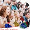 Lovecheer 24PCS Red and Blue Metallic Cheer Pom Poms with Handle for Sports Spirit Party Team Games Cheering Squad Dancing view 4
