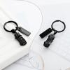 XSMZB Mini Car Cremation Jewelry Memorial Urn Necklace for Ashes Stainless Steel Pendant Human Pet Ashes Holder Keepsake Gift for Men Women (Black Keychain) view 3